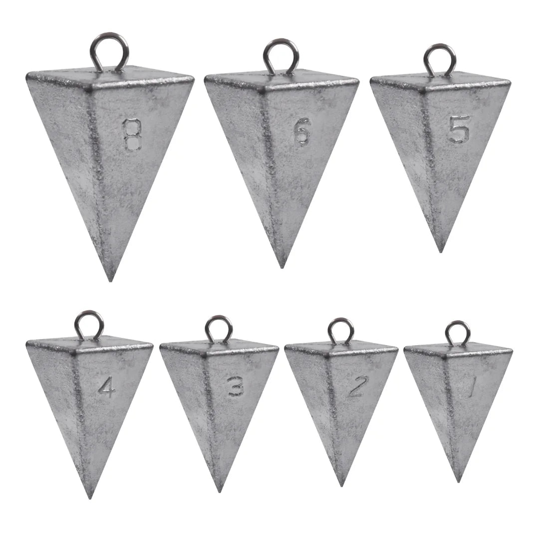 Pirâmide de Pesca em Chumbo – Kit 2 Peças