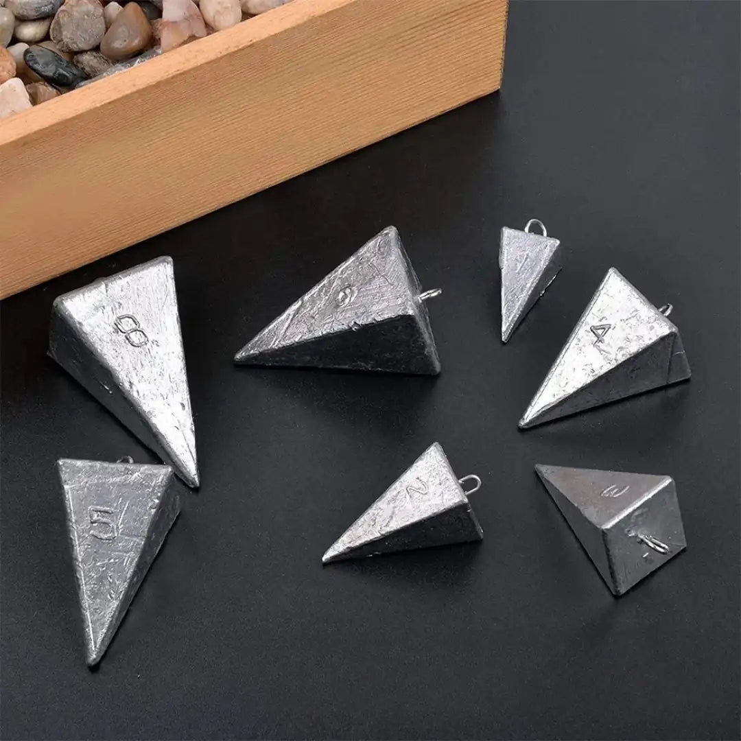 Pirâmide de Pesca em Chumbo – Kit 2 Peças