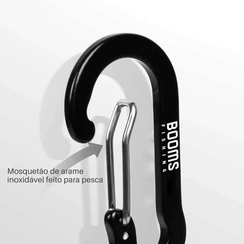 Clipe Magnético de Liberação Rápida com Cordão Espiral para Rede de Pesca - Águas Nobres