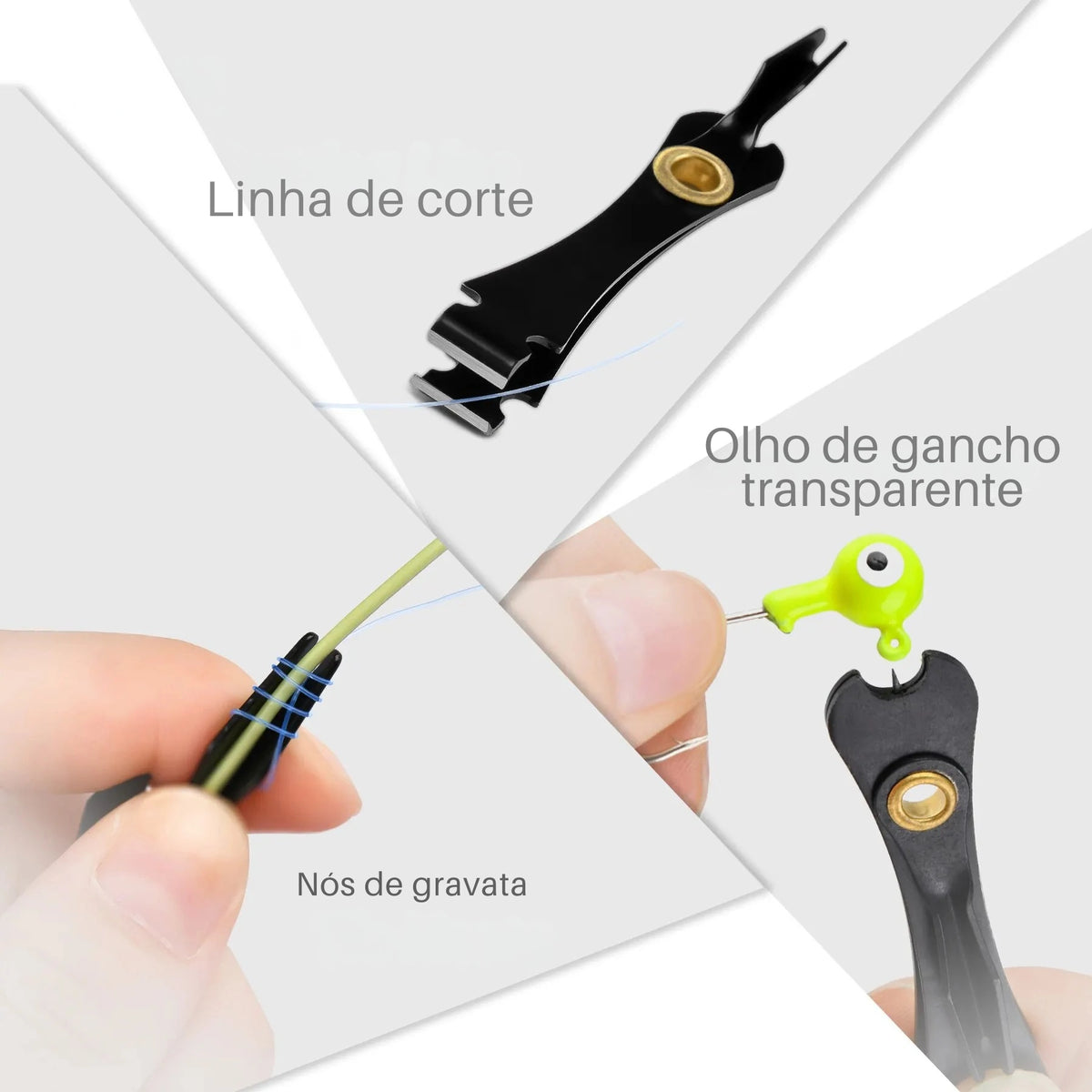 Cortador de Linha e Ferramenta para Nós Rápidos com Chaveiro Retrátil - Águas Nobres