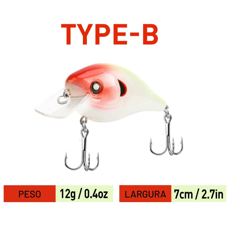Isca Artificial CB1 7cm 12g Wobbler Flutuante - Águas Nobres
