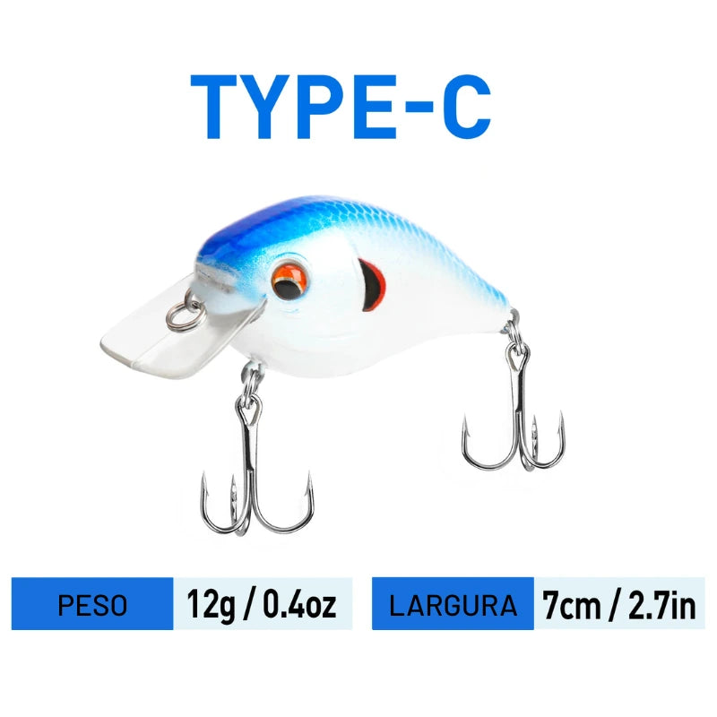 Isca Artificial CB1 7cm 12g Wobbler Flutuante - Águas Nobres