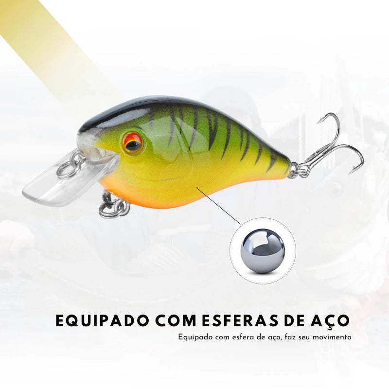 Isca Artificial CB1 7cm 12g Wobbler Flutuante - Águas Nobres