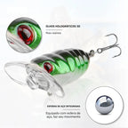 Isca Artificial Cicada 3.8cm 3.4g com Olhos 3D e Ganchos Afiados - Águas Nobres