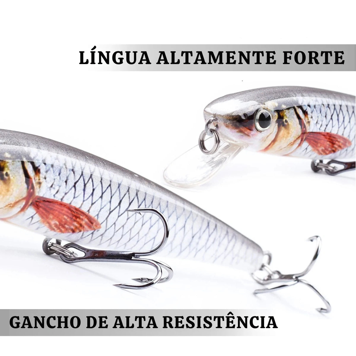 Isca Artificial Floating Minnow 112mm 11g com Ação Realista - Águas Nobres