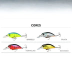 Isca Artificial Jerk Crank Flutuante para Pesca Profissional