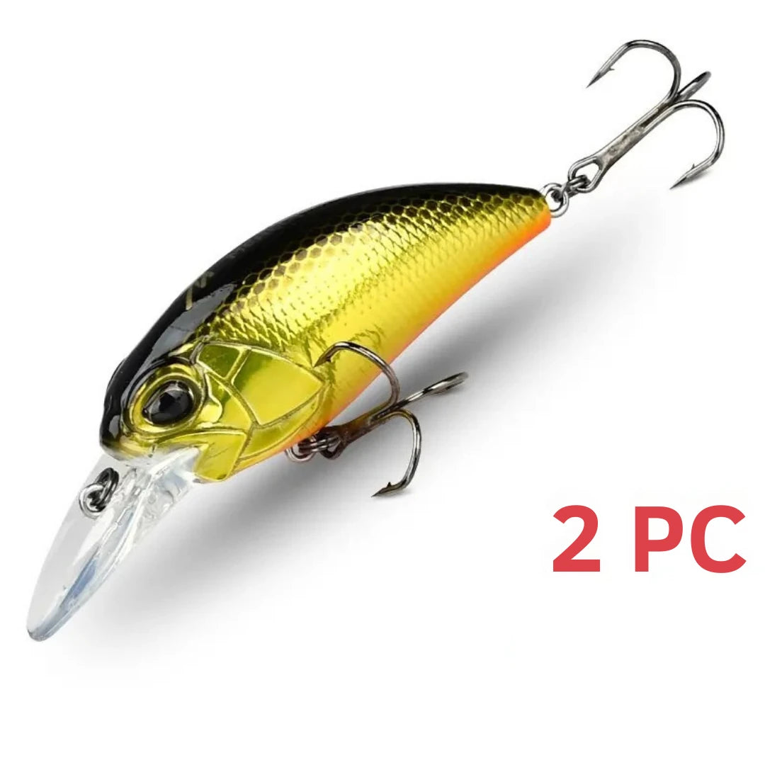 Isca Artificial Jerk Crank Flutuante para Pesca Profissional