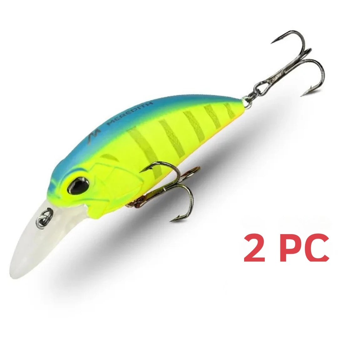 Isca Artificial Jerk Crank Flutuante para Pesca Profissional