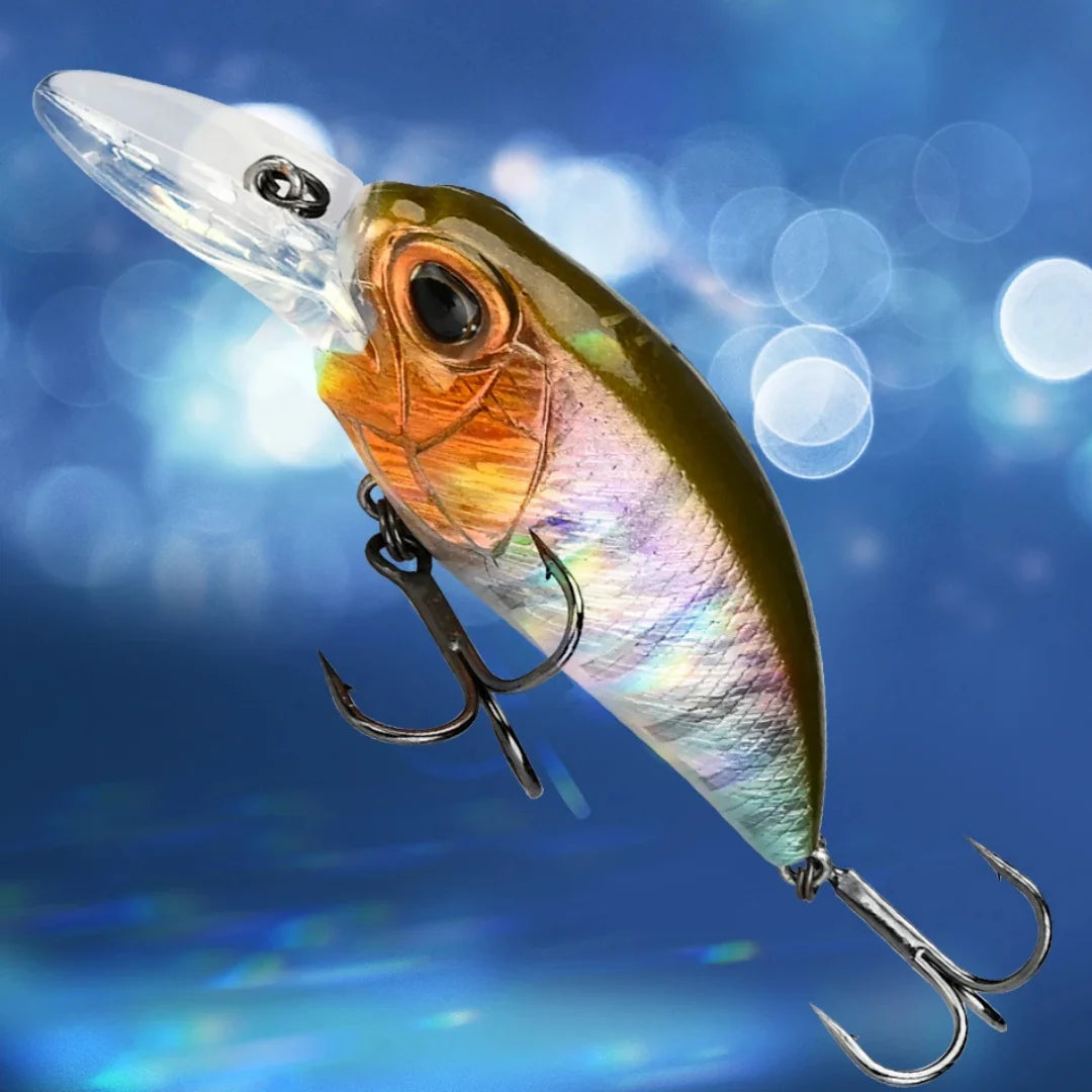 Isca Artificial Jerk Crank Flutuante para Pesca Profissional