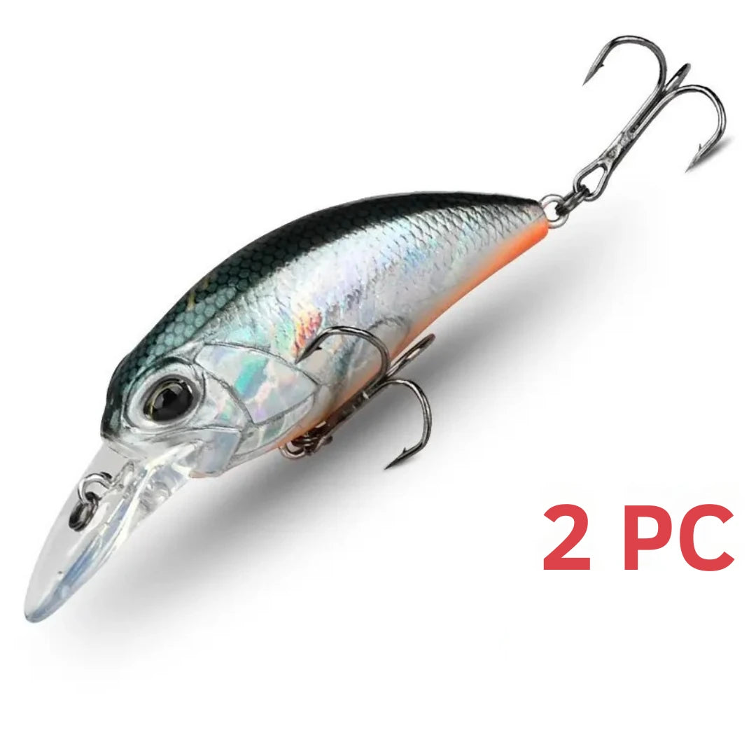 Isca Artificial Jerk Crank Flutuante para Pesca Profissional