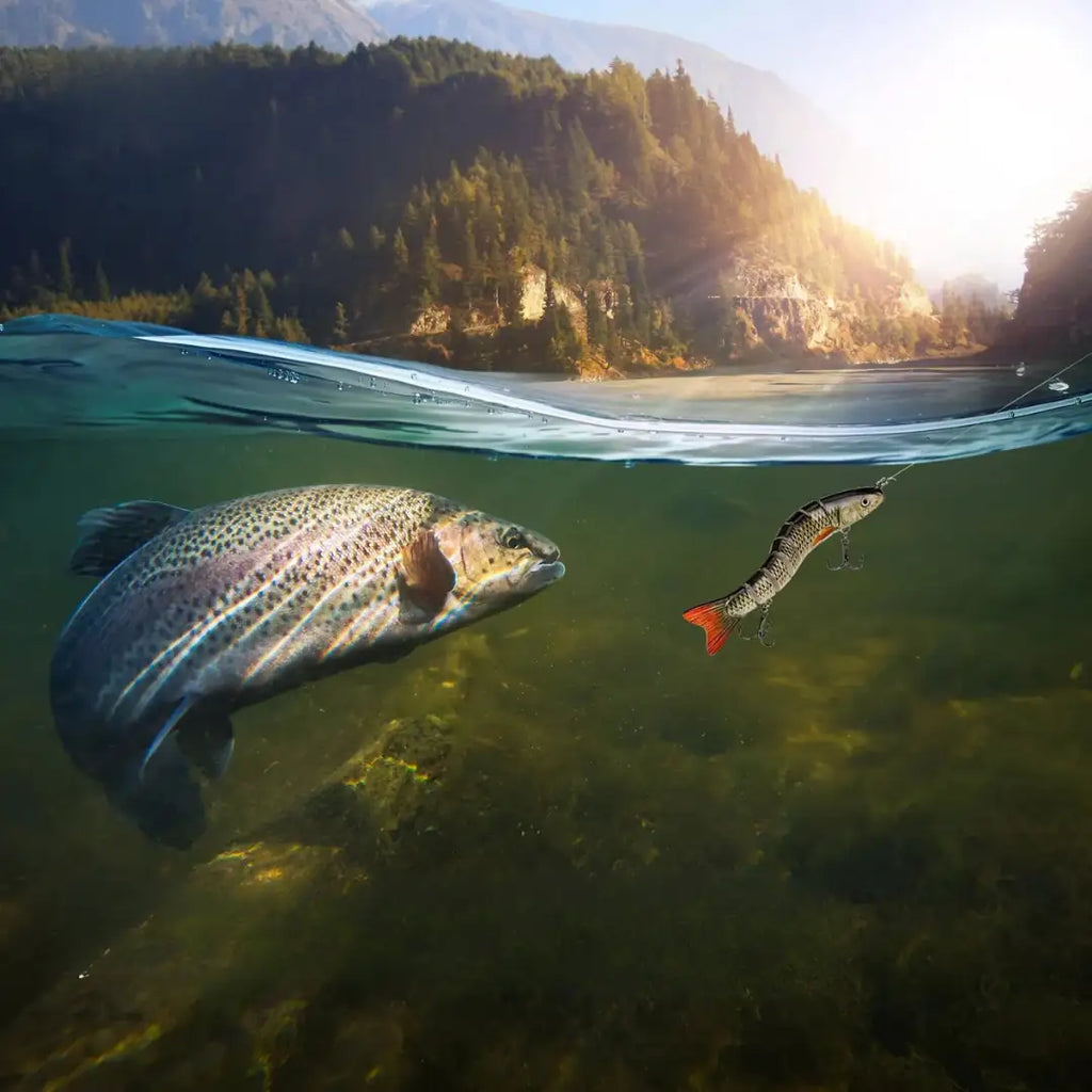 Isca Artificial Swimbait Multiarticulada 8 Segmentos - Águas Nobres
