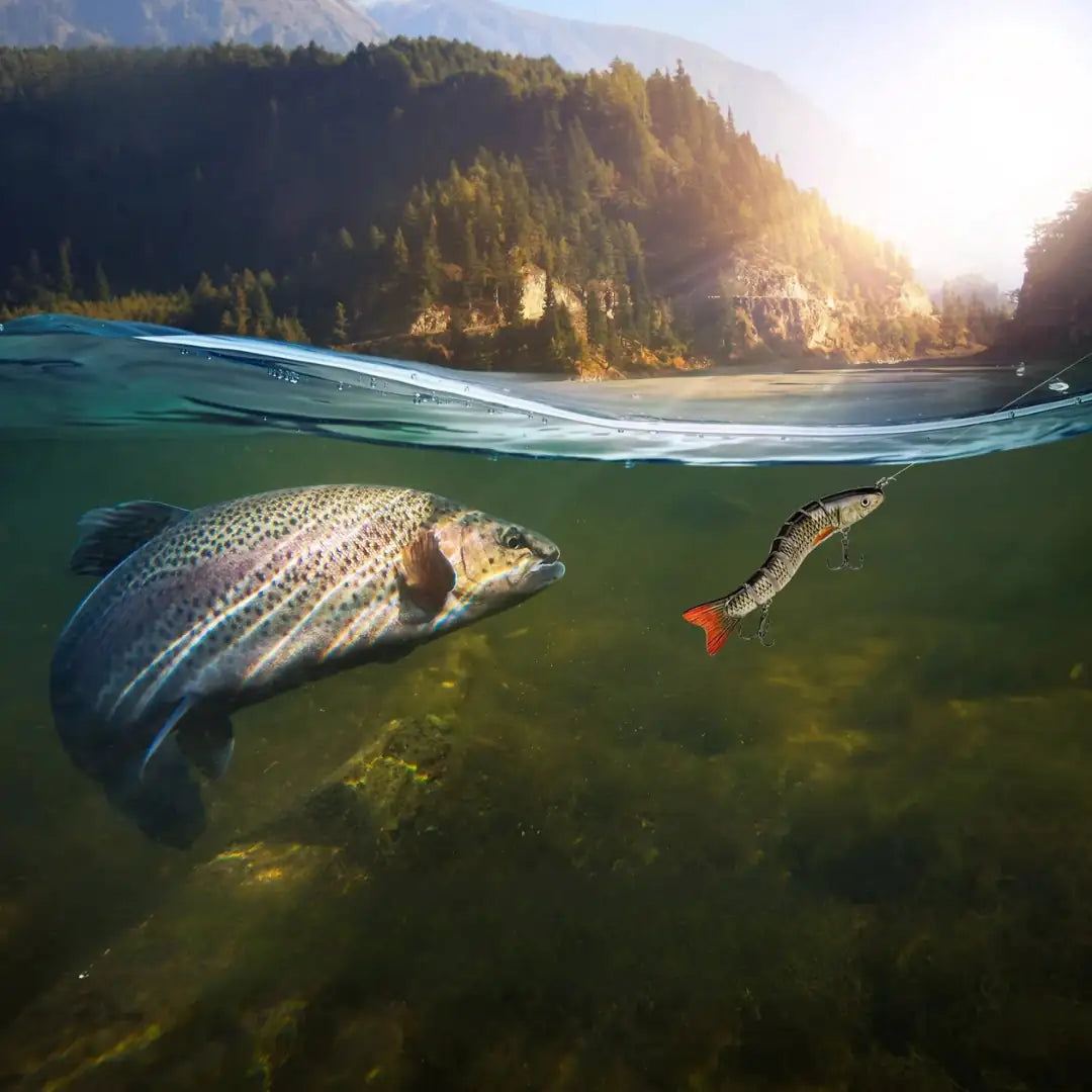 Isca Artificial Swimbait Multiarticulada 8 Segmentos - Águas Nobres