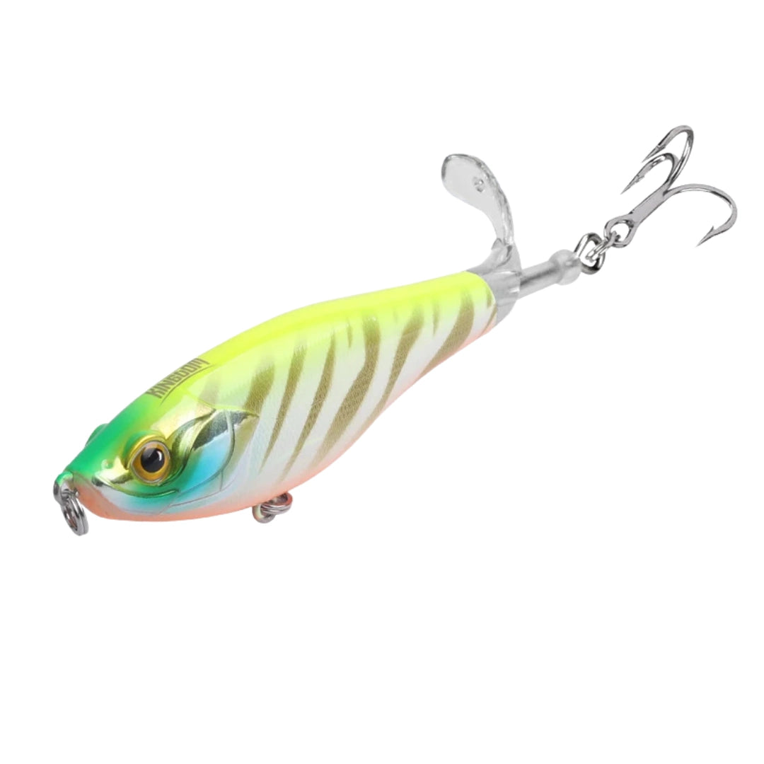 Isca Artificial Topwater com Cauda Rotativa - Águas Nobres