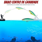 Isca Artificial Topwater com Cauda Rotativa - Águas Nobres