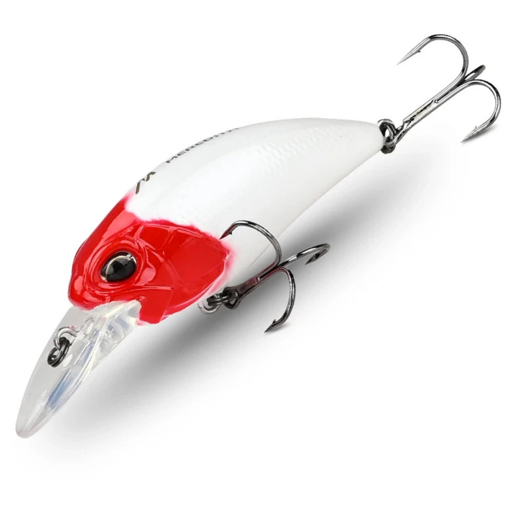 Isca Artificial Jerk Crank Flutuante com Ação Vibrante