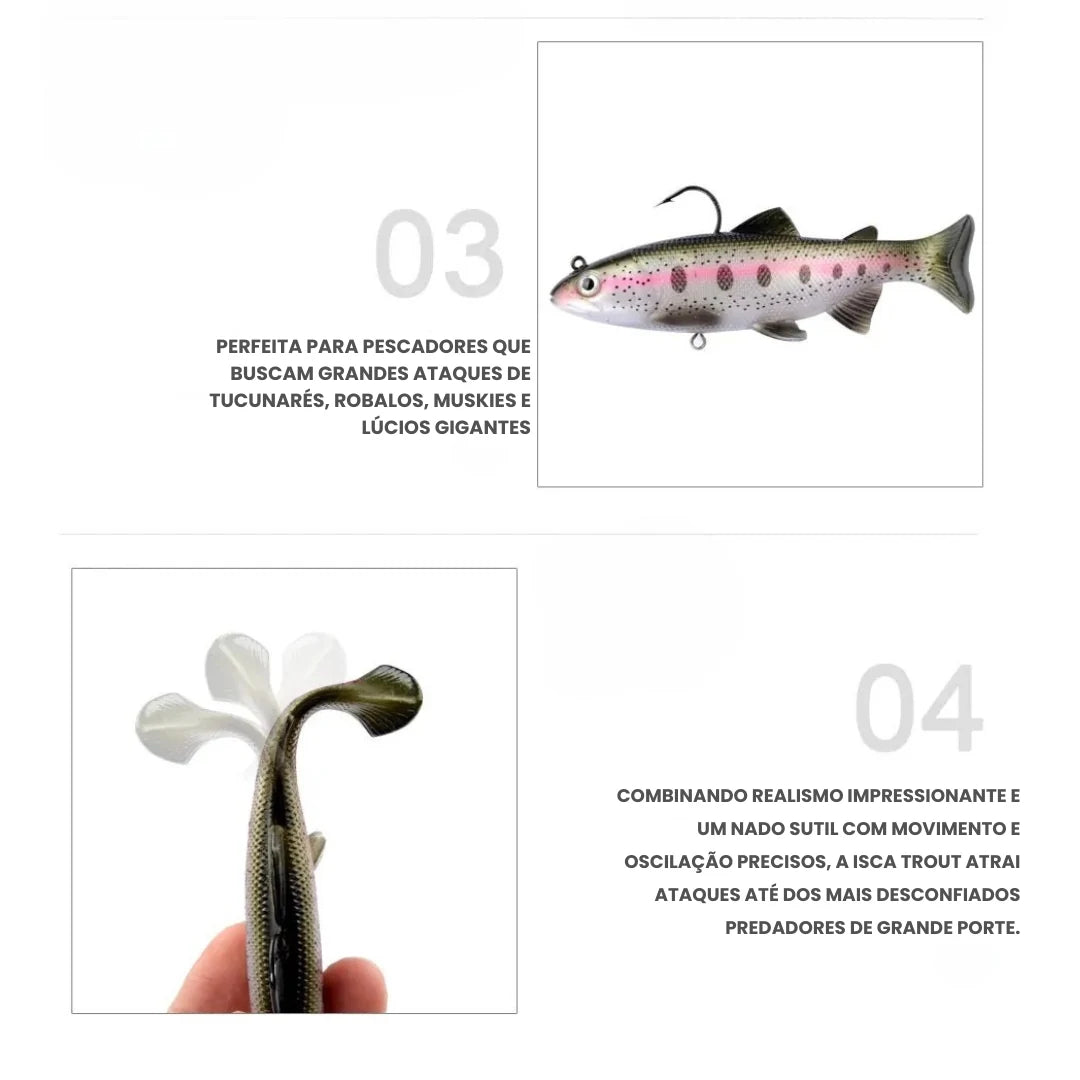 Isca Artificial Soft Bait em Silicone
