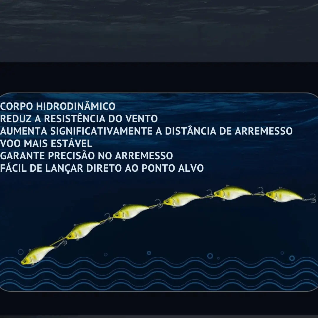 Isca Artificial Sinking com Olhos 3D Realistas