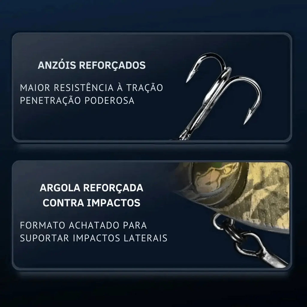 Isca Artificial Sinking com Olhos 3D Realistas