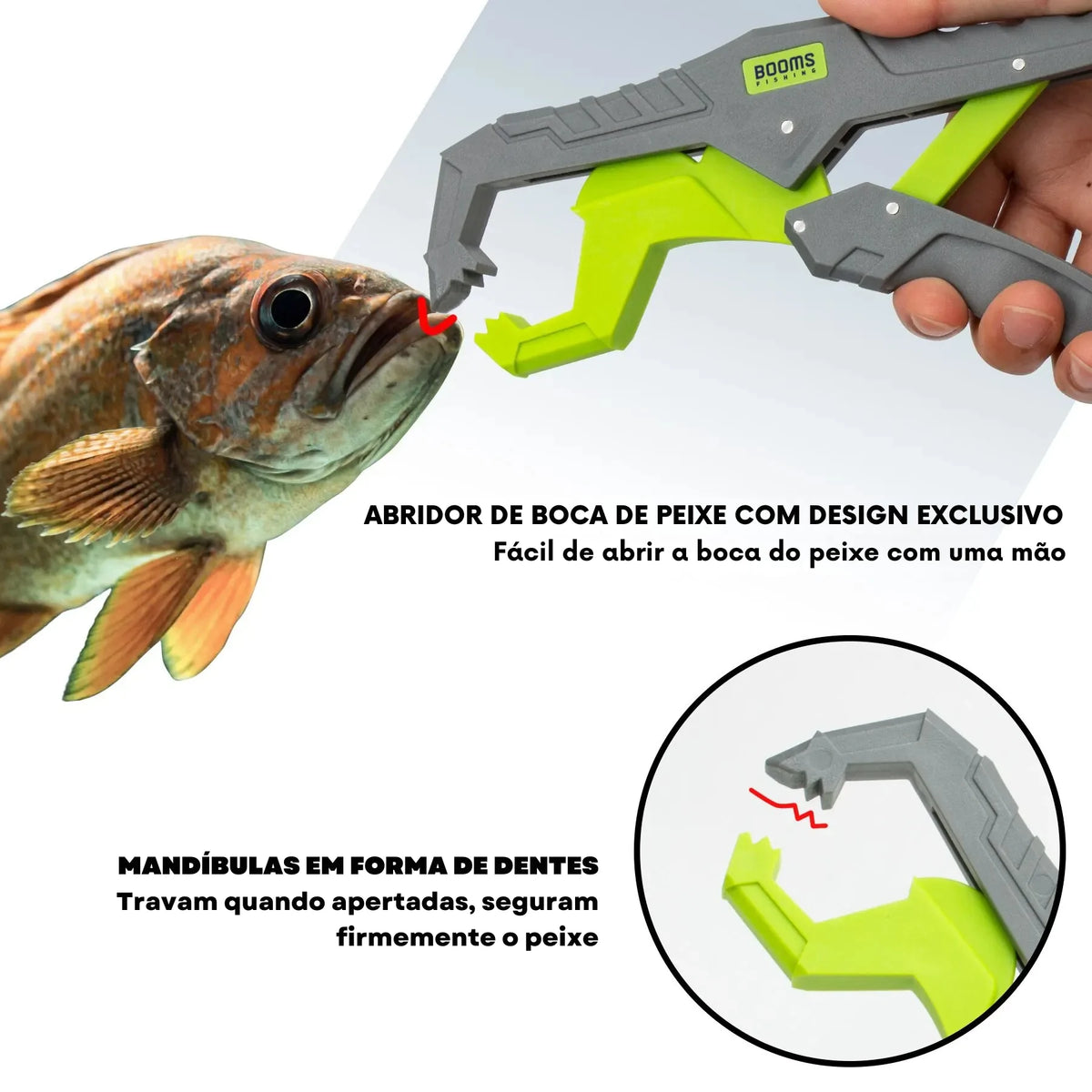 Kit de Alicate e Pegador de Peixes com Cinta para Pesca - Águas Nobres