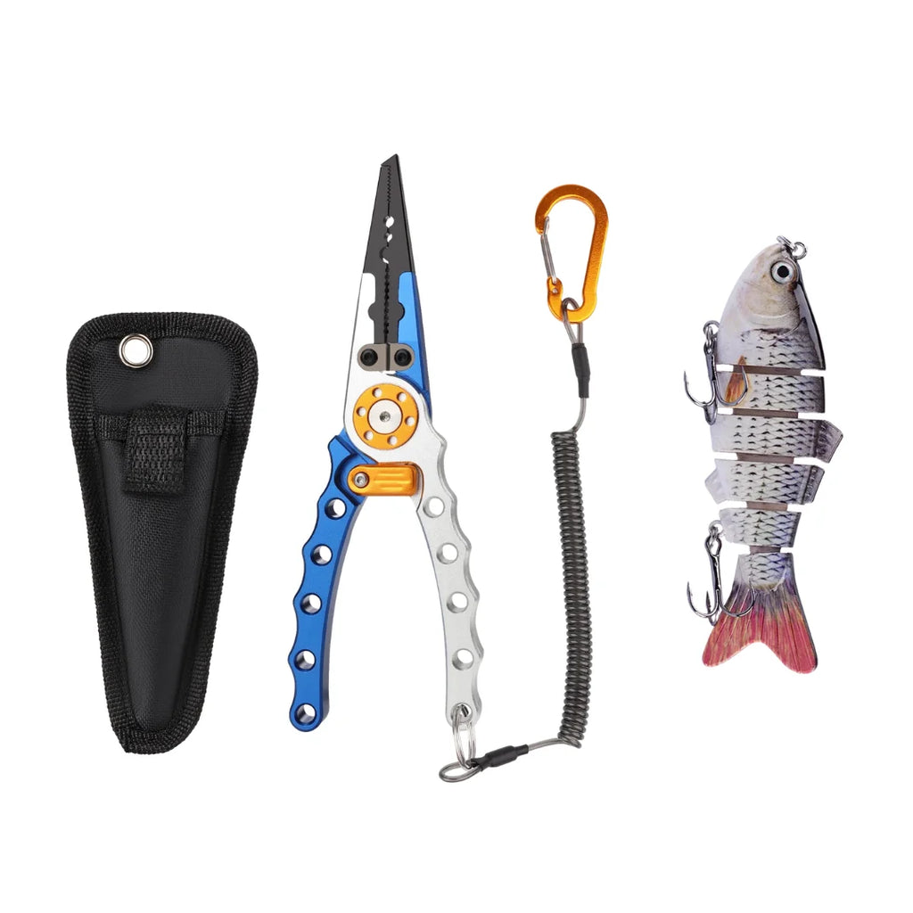 Kit Predador | Alicate de Pesca + Isca Articulada