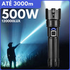 Lanterna LED Recarregável Ultra Potente com Zoom Ajustável