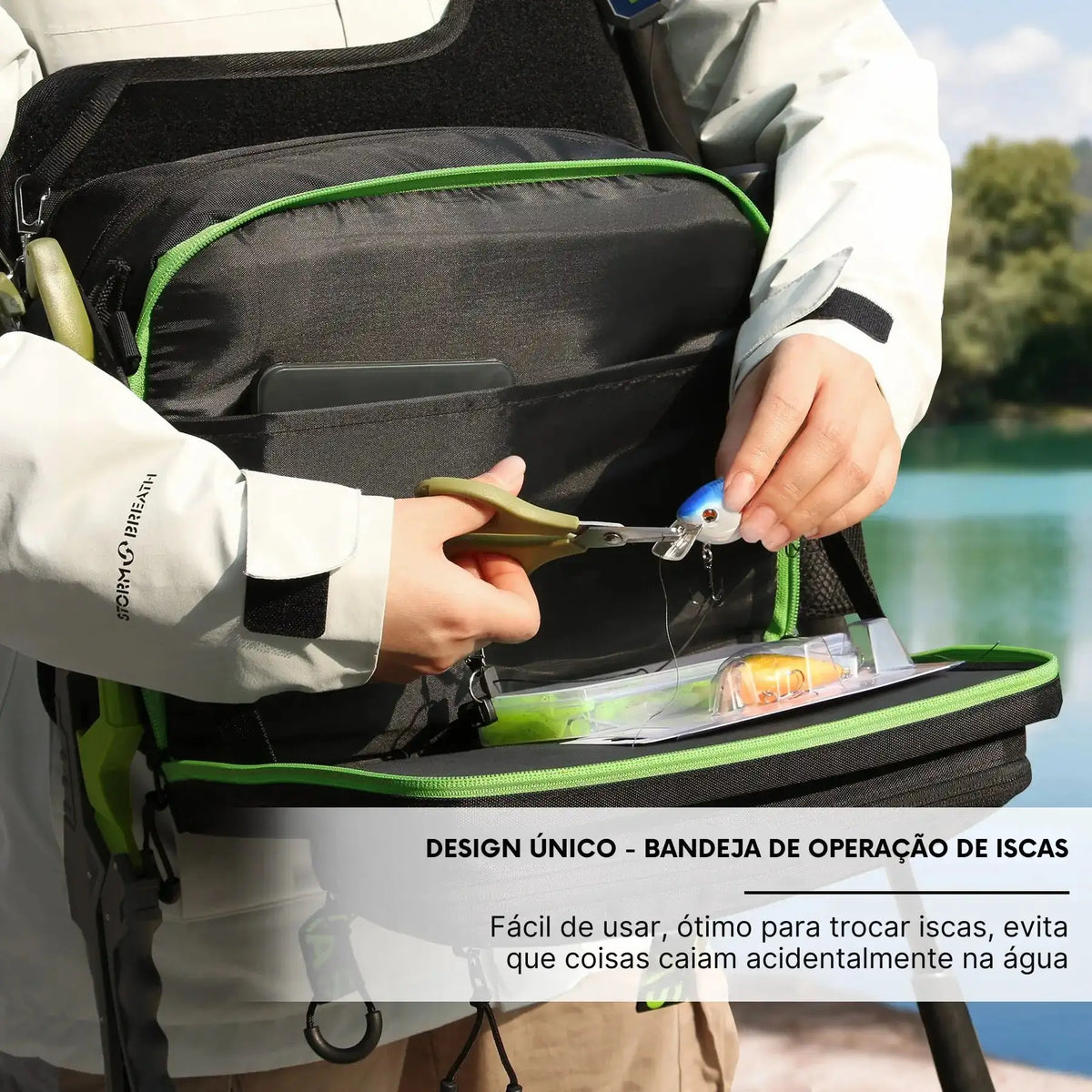 Mochila de Pesca Profissional de Alta Capacidade - Águas Nobres