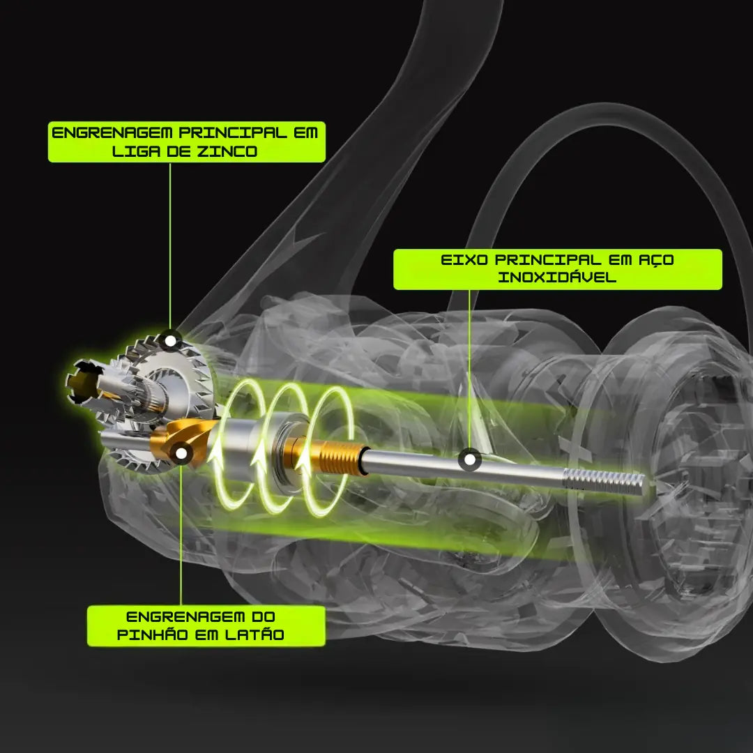 Molinete de Pesca Handing M1 Drag