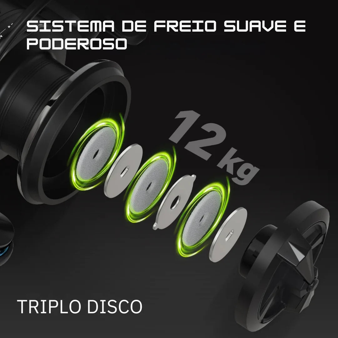 Molinete de Pesca Handing M1 Drag