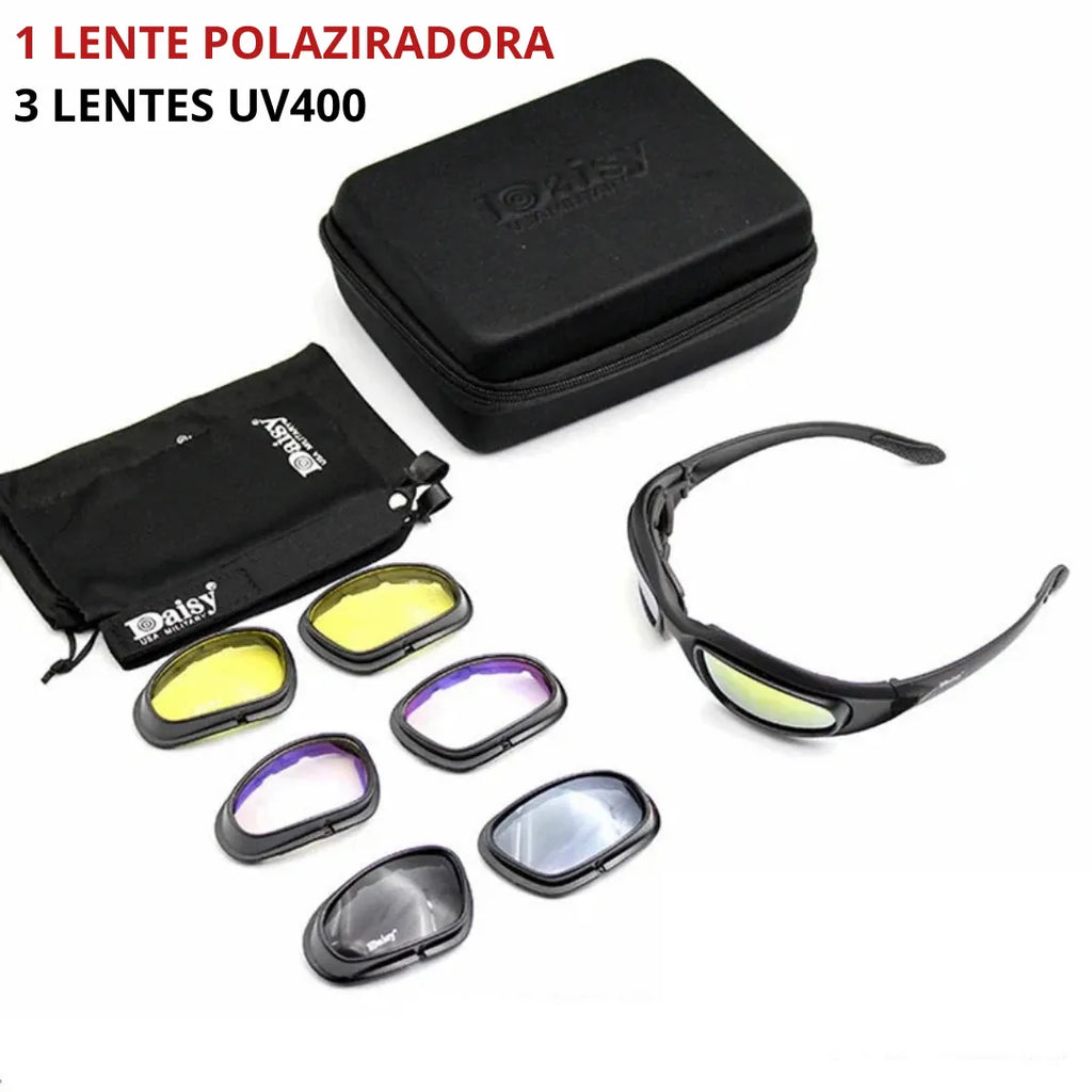 Óculos Táticos Masculinos Polarizados