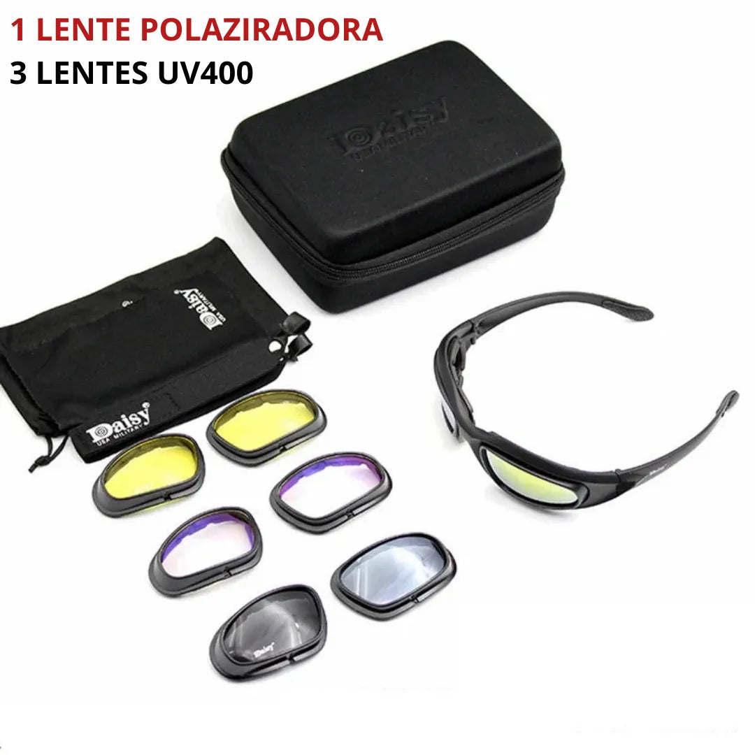 Óculos Táticos Masculinos Polarizados