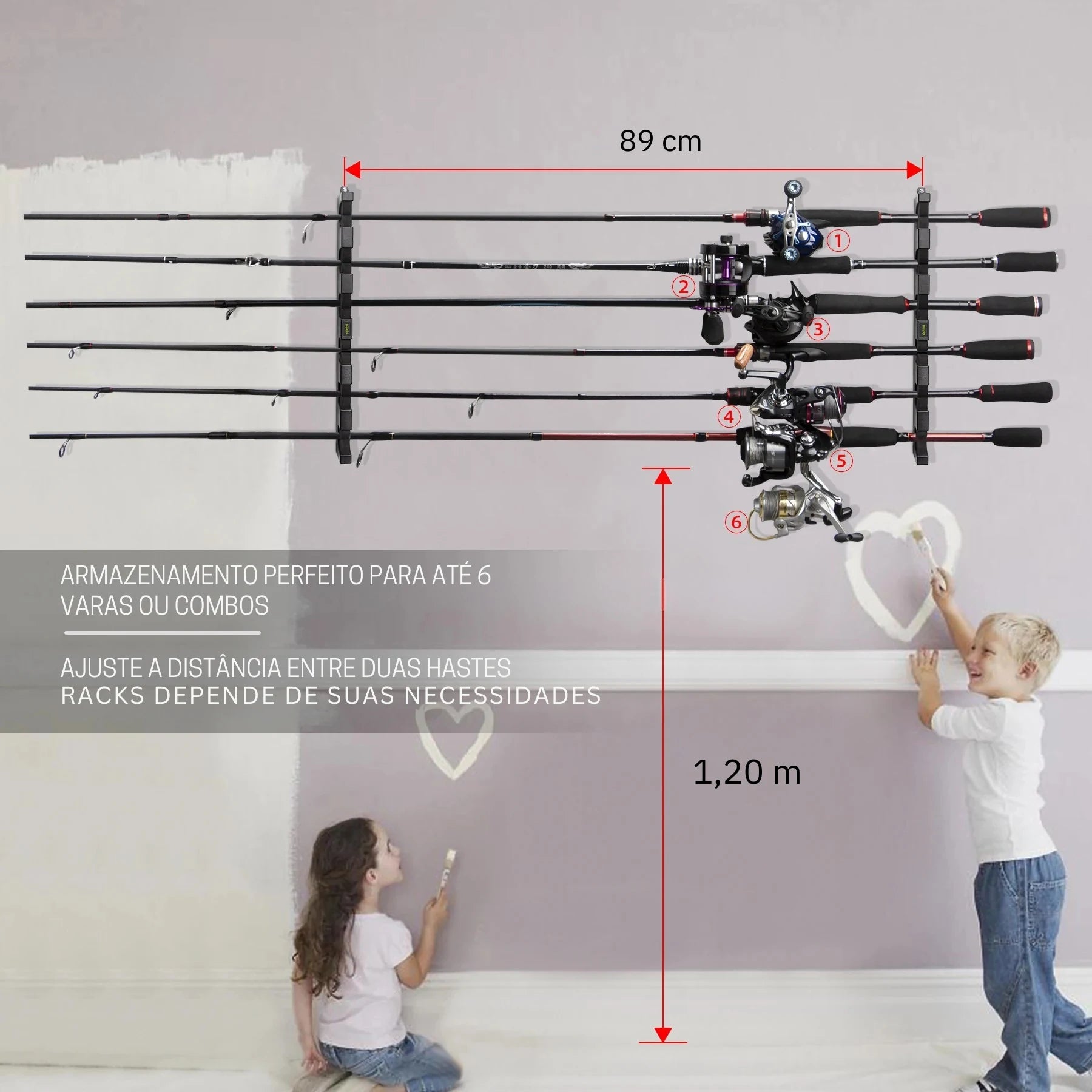 Suporte Modular para Varas de Pesca - Águas Nobres