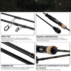 Vara Jigging em Carbono com Anéis Fuji