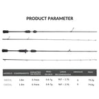Vara de Pesca Ultralight Carbono Spinning e Casting